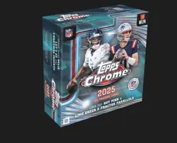 Topps Chrome Football 2025 Mega Box Lot Of 6 PRE-ORDER PRE SALE SHIPS IN MAY - Image 1