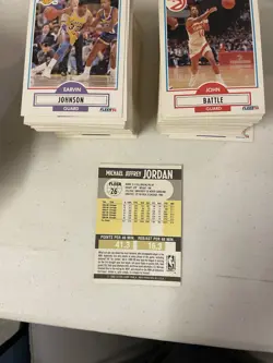 1990 Fleer BASKETBALL Complete 198 Card NM Set Michael Jordan - Image 2