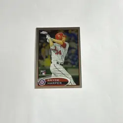 Bryce Harper 2012 Topps Chrome Rookie Card #196 Nationals MLB - Image 1