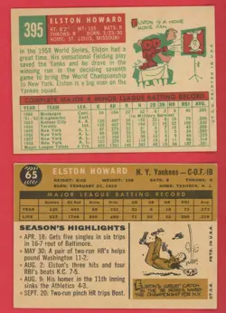 Topps Elston Howard MLB Vintage Baseball Card Lot 2 - Image 2