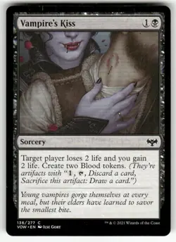 VAMPIRE'S KISS #136 (COMMON) MTG INNISTRAD: CRIMSON VOW - Image 1