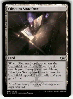 OBSCURA STOREFRONT #252 (COMMON) MTG STREETS OF NEW CAPENNA - Image 1