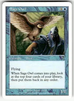 SAGE OWL #96 (COMMON) MTG 7TH EDITION - Image 1