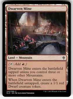 DWARVEN MINE #243 (COMMON) MTG THRONE OF ELDRAINE - Image 1