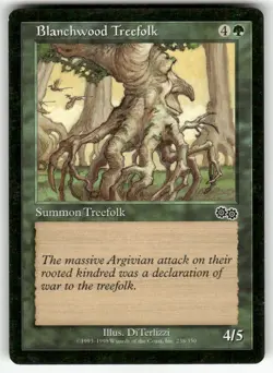BLANCHWOOD TREEFOLK #238 (COMMON) MTG URZA'S SAGA - Image 1