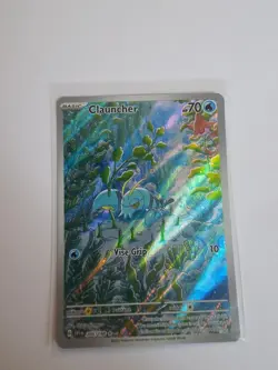 Pokemon Clauncher Card 205/198 Scarlet Violet Base Art Illustration Rare - Image 1