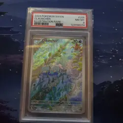 Pokemon TCG Clauncher Card Full Art Scarlet Violet Base 205/198 PSA 8 - Image 1