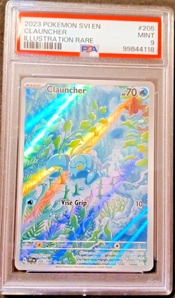 2023 Pokemon Scarlet & Violet Base Set Clauncher 205/198 Holo PSA Mint 9 - Image 1