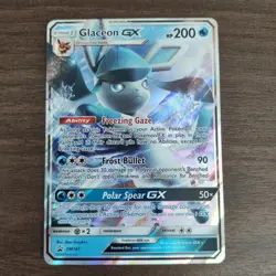 Glaceon GX SM147 - NM FULL ART BLACK STAR PROMO - 2018 Pokemon TCG Card - Image 1