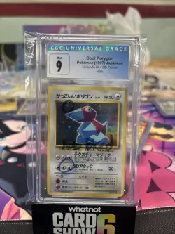 Pokemon TCG Cool Porygon #137 Vintage Holo CD Promo Cgc 9 2 Swirl Holo Bleed Er - Image 1