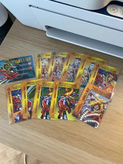 Marvel Overpower CCG Omega Red (X-Men) - 11 cards inc. character cards - Image 1