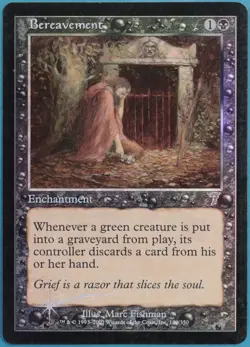 Bereavement FOIL 7th Edition HEAVILY PLD Black Uncommon CARD (356630) ABUGames - Image 1