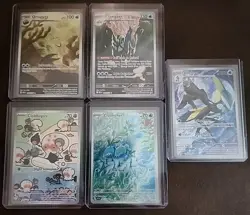 Pokemon TCG Illustration Rare Lot(5 Cards) - Inteleon,Clobbopus,Omanyte&More(NM) - Image 1