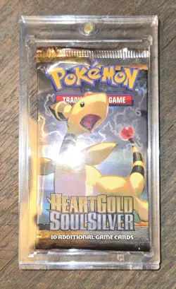 2010 Pokemon Cards TCG Heart Gold Soul Silver New Sealed Booster Pack With Case - Image 1