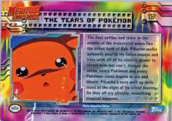 Pokemon Topps Card #37 The Tears Of Pokemon Blue Label Free Shipping - Image 2