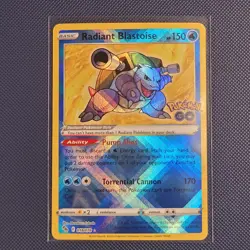Pokemon Cards - Radiant Blastoise 018/078 - Pokemon Go - M/NM - Image 1
