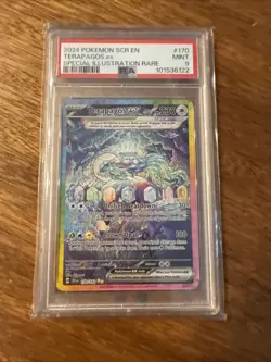 Pokemon TCG Terapagos EX Stellar Crown Card 170/142 PSA 9 - Image 1