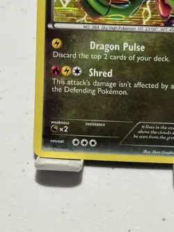 Rayquaza 11/20 Holo Rare Pokemon Card Dragon Vault NM - Image 2