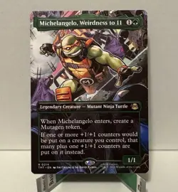Teenage Mutant Ninja Turtles Michelangelo Weirdness to 11 Rare MTG Card - Image 1