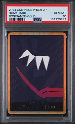PSA 10 2024 One Piece JP PRB01 Rosinate Gold DON CARD GEM MINT - Image 1