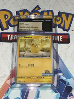 Pokemon Pikachu CGC Pristine 10 Promo 214 Illustration Contest 2024 Winner Card - Image 4