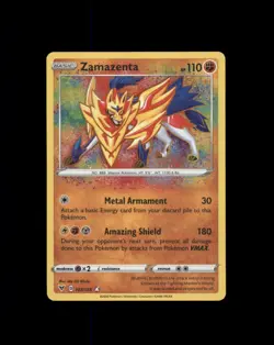 Zamazenta 102/185 Amazing Rare Vivid Voltage Pokemon Near Mint - Image 1