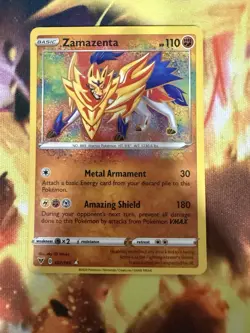 Pokemon Zamazenta Amazing Rare SWSH Vivid Voltage 102/185 NM English - Image 1