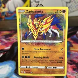 Zamazenta 102/185 Amazing Rare Vivid Voltage Pokemon Holo NM - Image 1