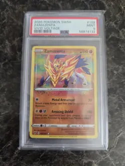 Pokemon TCG - Zamazenta 102/185 - Amazing Rare PSA 9 Mint Vivid Voltage - Image 1
