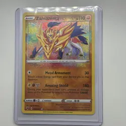 Zamazenta Amazing HOlO Rare Vivid Voltage 102/185, NM Pokemon Card - Image 1