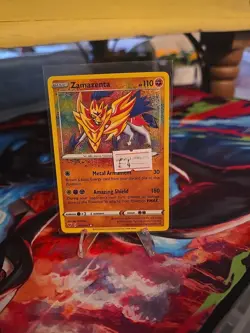 Pokemon TCG Zamazenta Vivid Voltage 102/185 Amazing Rare - Image 1