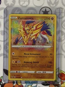 Pokemon TCG Zamazenta Vivid Voltage Amazing Rare 102/185 - Image 1