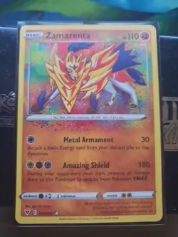 Pokemon TCG Zamazenta Vivid Voltage 102/185 Amazing Rare NM - Image 1