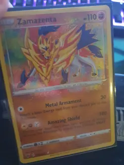 Pokemon TCG Zamazenta Vivid Voltage 102/185 Amazing Rare NM - Image 2