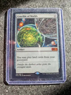 Magic: The Gathering Crucible Of Worlds M19 NM Condition Unplayed Mythic Card - Image 1