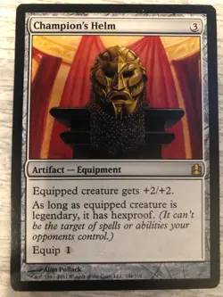 Champion's Helm NM-Mint, English - Commander 2011 MTG FREE SHIPPING - Image 1