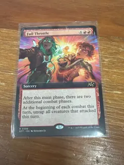 Full Throttle (Extended Art) Aetherdrift Regular NM-M Unplayed MTG 0386 - Image 1