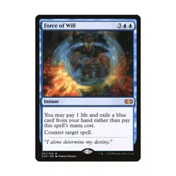 WotC MtG Double Masters Force of Will (MR) NM - Image 1