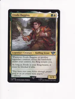 2023 MTG MAGIC THE GATHERING LORD OF THE RINGS FRODO BAGGINS (#2) (X) - Image 1