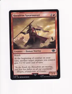 2023 MTG MAGIC THE GATHERING LORD OF THE RINGS HARADRIM SPEARMASTER (X) - Image 1