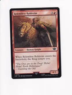 2023 MTG MAGIC THE GATHERING LORD OF THE RINGS RELENTLESS ROHIRRIM (X) - Image 1