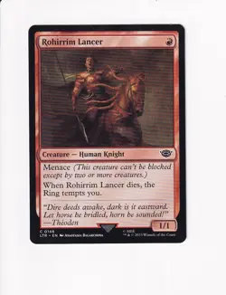2023 MTG MAGIC THE GATHERING LORD OF THE RINGS ROHIRRIM LANCER (X) - Image 1