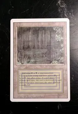Bayou Dual Land Unplayed Revised RARE Magic The Gathering MTG 1993 HOT🔥 KEY🗝 - Image 1