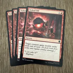Magic The Gathering - 4x TICKED OFF (TMC)Teenage Mutant Ninja Turtles Eternal NM - Image 1