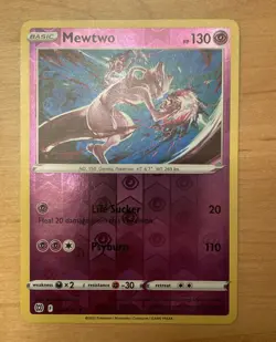 Pokemon Card TCG Mewtwo 056/172 Reverse Holo Brilliant Stars Pack Fresh MInT - Image 1