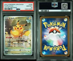 PSA 10 Pokemon Card Pikachu 205/172 AR Holo Japanese VSTAR Universe 2022 - Image 3