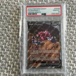 2023 POKEMON SWORD & SHIELD CROWN ZENITH #GG49 FULL ART/DRAPION V PSA 10 - Image 1