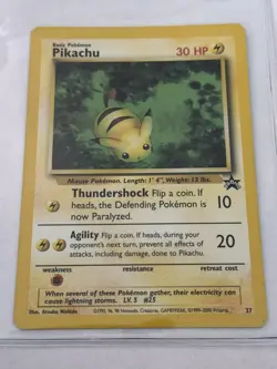 Pokemon TCG Pikachu Wizards Black Star Promos 27 Regular Promo Promo - Image 1