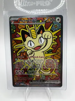 2026 Pokemon Perfect Order Meowth Special Illustration Rare 121/088 SIR - Image 1