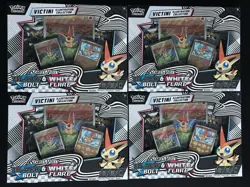 Pokemon Black Bolt & White Flare Victini Illustration Collection Box - Lot of 4 - Image 1